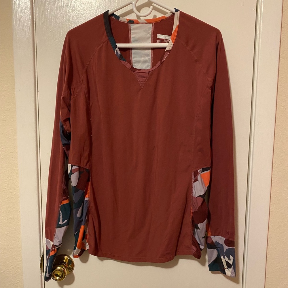 Marmot Lana Long-sleeve Crew - Size XL - Dry Rose/Multi Pop Camo
